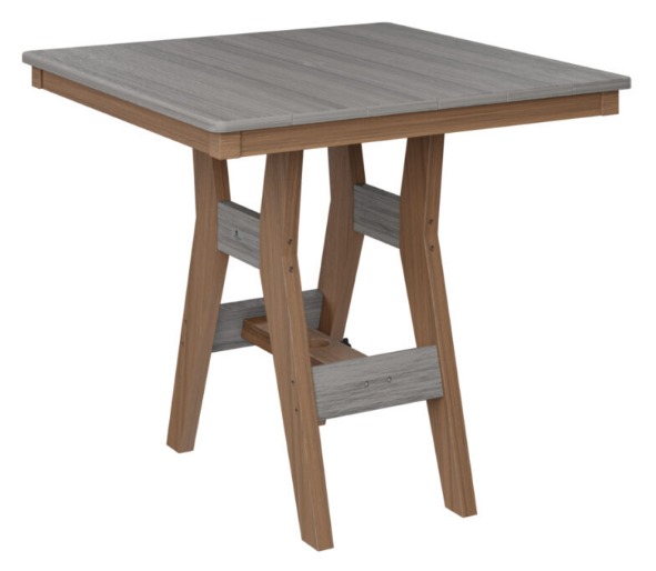 Berlin Gardens Harbor 33" Square Table Bar Height (Natural Finish)